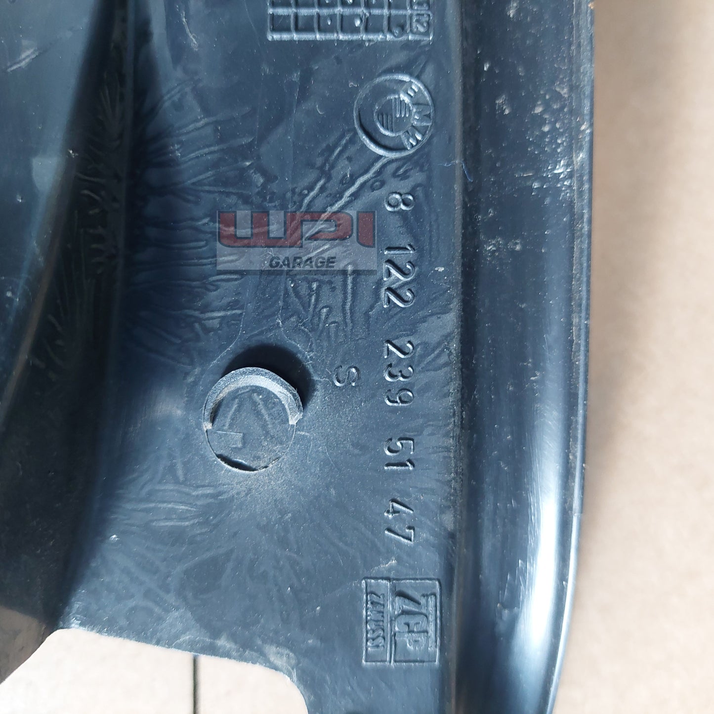 BMW E36 Sedan Rear left door sill trim (black) 81222395147